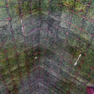 Construction of Herb Parker's â€˜Haven' labyrinth