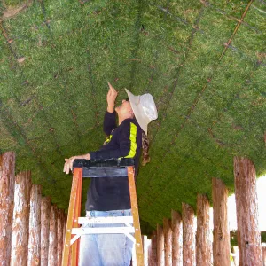 Construction of Herb Parker's â€˜Haven' labyrinth