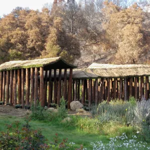 Construction of Herb Parker's â€˜Haven' labyrinth awaiting native plants for roof