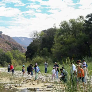 FamCamp 2005, Group at river