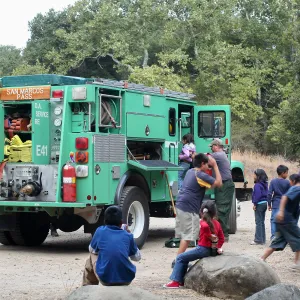 FamCamp 2005, Fire truck demonstration