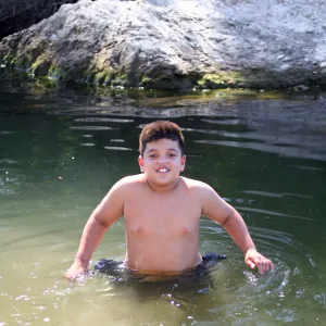 FamCamp 2008, Boy in water