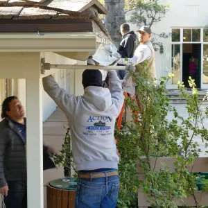 North Wing roof replacement, gutter installation