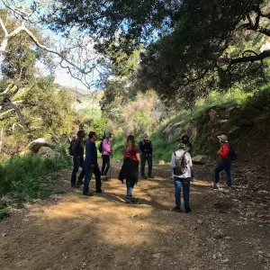 Romero Canyon day trip with Natalie Love at trailhead