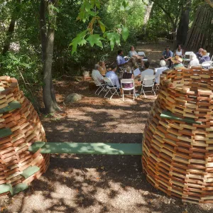 Garden's Board of Trustees visit the Garden Casitas