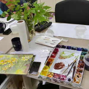 â€œPainting the Nativesâ€ watercolor class taught by Deborah Dal Zuffo