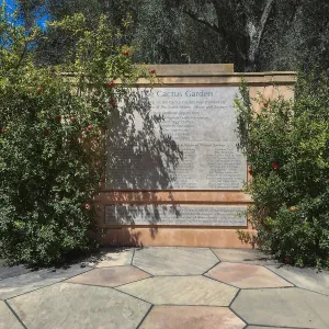 Donor wall at Lotusland