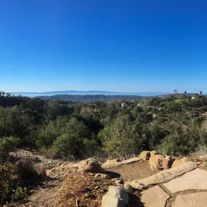 View to islands from Island View Garden