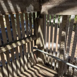 Repair of Garden Growers Lath House, northeast corner