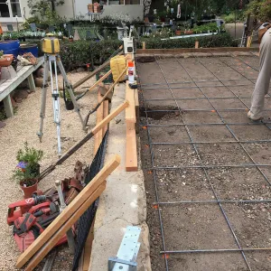 New patio construction, Garden Growers Nursery