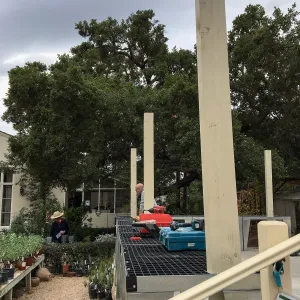 New tables, Garden Growers Nursery