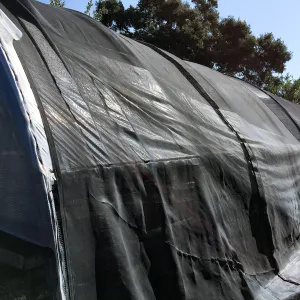 Horticulture hoop house before renovation