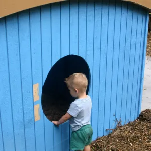 Children playing in the Halfling House Casita