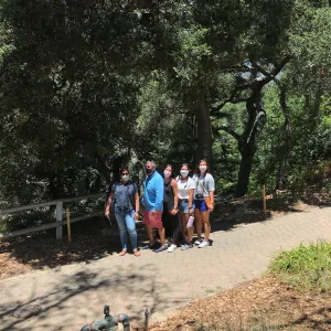 Garden visitors at reopening