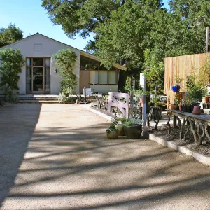 North Wing, Blaksley Library, Garden Growers Nursery, and Courtyard