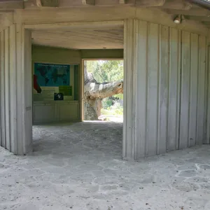 North west side of the Information Kiosk