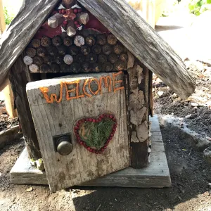 Refurbished gnome houses returned to the Maze.