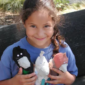 Summer Camp 2003, camper with junk birds