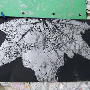 Summer Camp 2003, leaf printing