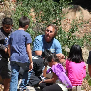 Docent led Chumash Uses of Plants tour for 2nd graders from Norman Brekke School