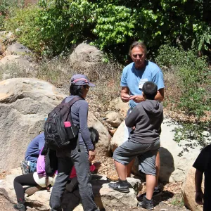 Docent led Chumash Uses of Plants tour for 2nd graders from Norman Brekke School
