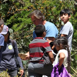 Docent led Chumash Uses of Plants tour for 2nd graders from Norman Brekke School