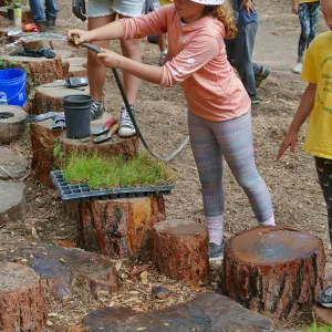 Jr. Naturalist Summer Camp Planting Activity