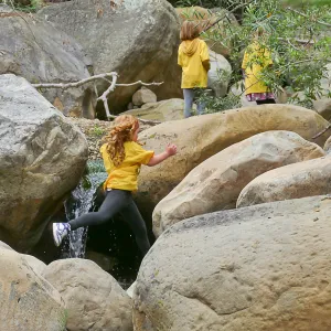 Neighbors in Nature Summer Camp, Mission Creek exploration activity