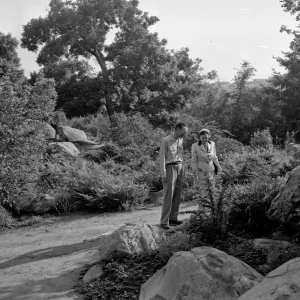 Two people at unknown location in the Garden