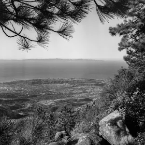 Camino Cielo-View of Santa Barbara from La Cumbre Peak