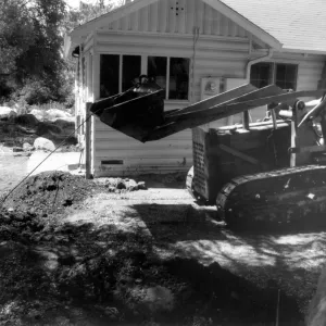 Home Demonstration Garden Construction and Cottage, Tractor