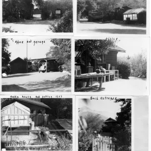 The Administrative Center at the Blaksley Botanic Garden as originally set up, Six Photos