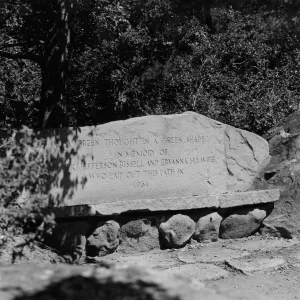 SBBG The Bissell Bench, stone bench