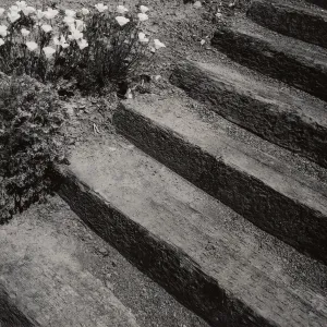 railroad tie steps, SBBG
