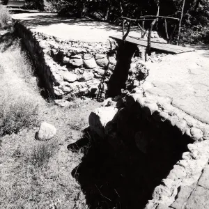 dry pool above Mission Dam, before 1969