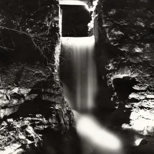Night Shot of Mission Dam waterfall