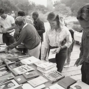 Library Book Sale, 1990