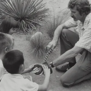 snake demonstration at SBBG