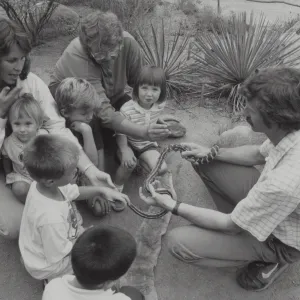 snake demonstration at SBBG