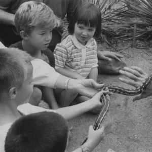 snake demonstration at SBBG