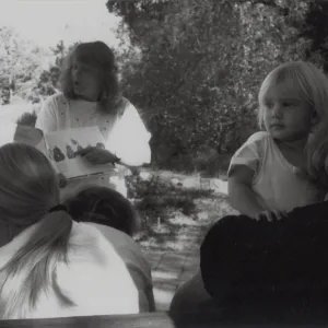 Susie Wilde reads 'Favorite Christmas Stories' aloud at the Santa Barbara Botanic Garden