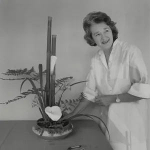 Heartie Anne Look, Ikebana class, 1988