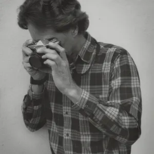Herbarium Curator Steve Junak taking photographs