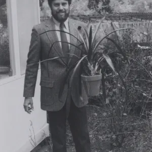 Coordinator of Education Steve Timbrook preparing for plant sale