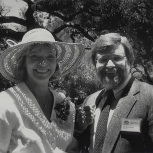 Rosemary S. Whitney, Director of Development, and David Young, Director, Members' Day 1990