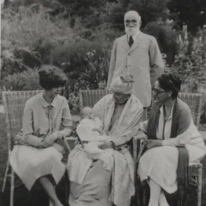 Dr. Doremus, Augusta Hazard Jones, Mrs. Doremus with Ernest Hazard Jones, Mrs. Anita D. Hazard