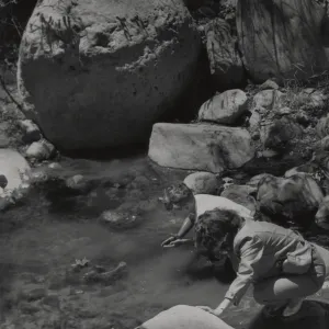 People exploring Mission Creek