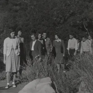 Students in the Garden