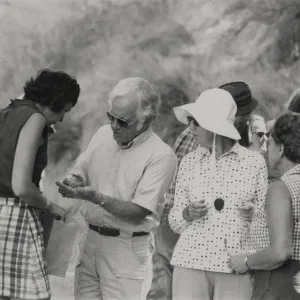 Jackie Broughton leads a tour of the Garden