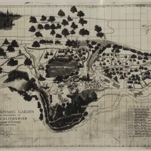 SBBG map, Blaksley Botanic Garden 1937